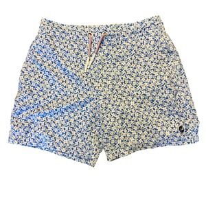johnnie-O Boys Half Elastic Surf Shorts Size 8 Drawstring Lined Every Daisy